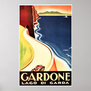 GARDONE RIVIERA Lago di Garda  Italië Reis Poster