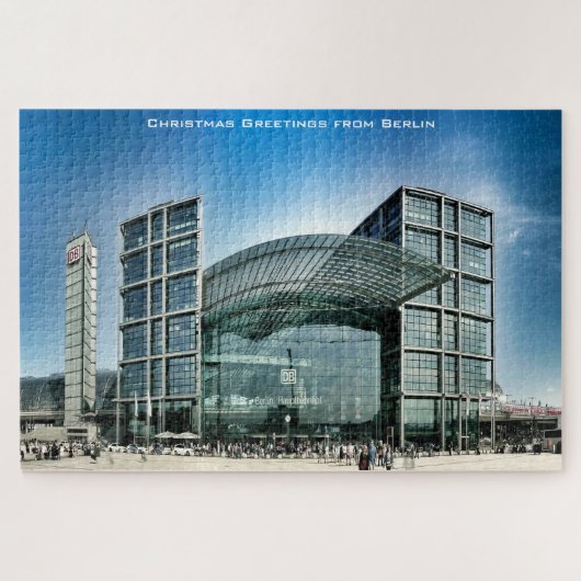Gare centrale de Berlin Allemagne. Puzzle (Horizontal)
