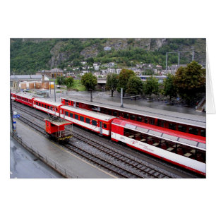Gare de Brig en Suisse