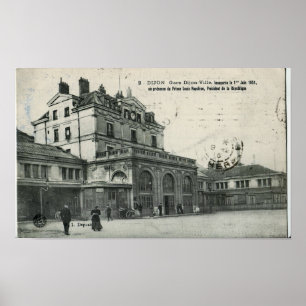 Gare de Dijon-Ville 1851  Foto Foto Foto Poster
