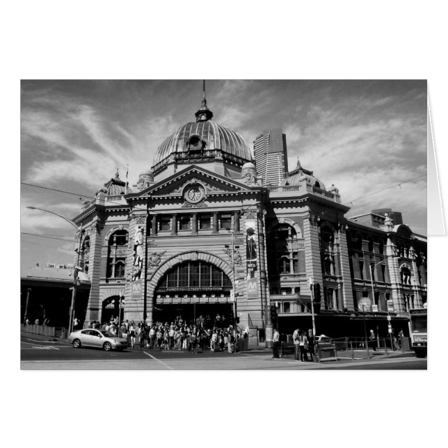 Gare de Flinders Street, Melbourne (Devant horizontal)