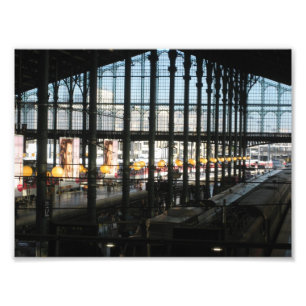 Gare du Nord Foto Afdruk