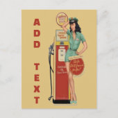 Gare vintage, modifier le texte Carte postale (Devant)