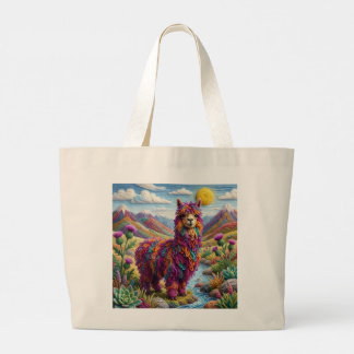Garen Alpaca Langs een Garenbergstroom Grote Tote Bag