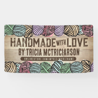 Garen homespun breien haak ambacht show cabine spandoek