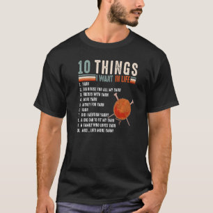 Garen T-shirt 10 dingen die ik wil in mijn leven h