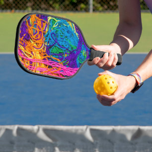 Garen Tangles Realistische textuur Haakbreien Pickleball Paddle