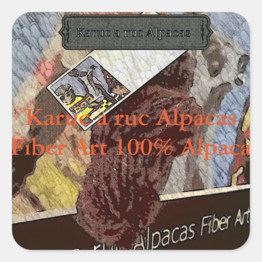 Garenetiketten Vierkante Sticker (Voorkant)