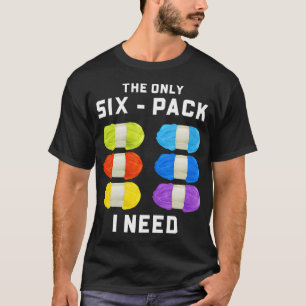 Garenliefhebber Breien Haken - De Enige Zes Pack T-shirt