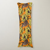 Garens in de gele anemontuin lichaamskussen (Voorkant Verticaal)