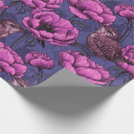 Garens in de tuin van de anemone cadeaupapier (Hoek)