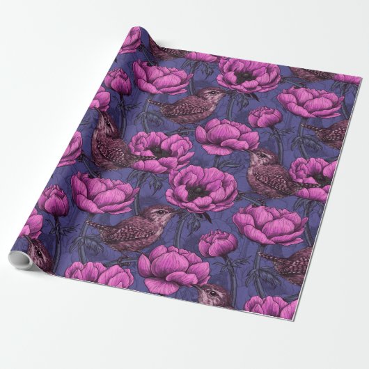 Garens in de tuin van de anemone cadeaupapier (Uitgerold)
