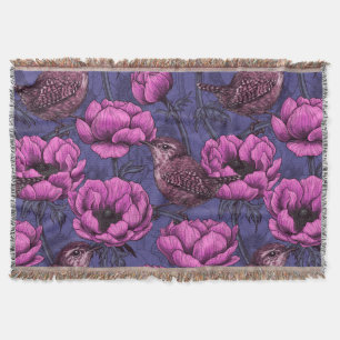 Garens in de tuin van de anemone deken