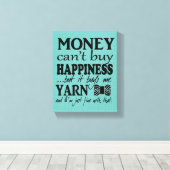 Garens is geluk / Craft Room Canvas Afdruk (Insitu (Houten vloer))