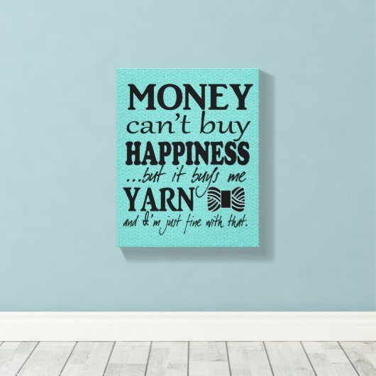 Garens is geluk / Craft Room Canvas Afdruk (Insitu (Houten vloer))