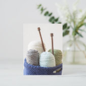 Garens mandje 1 briefkaart (Staand voorkant)