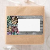 Garens voor waterverf, ononderbroken brei- en haak etiket (Insitu)