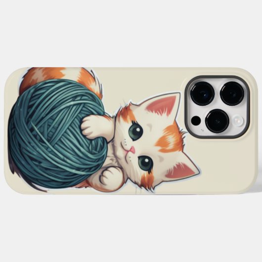 Garenspel - kitten Case-Mate iPhone case (Achterkant (horizontaal))