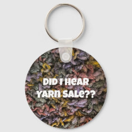 Garenverkoop Knit Haakblauw Paarse Grappig Sleutelhanger