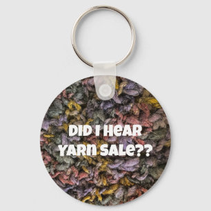 Garenverkoop Knit Haakblauw Paarse Grappig Sleutelhanger
