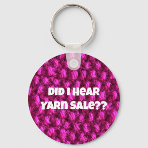 Garenverkoop Roze gebreide foto liefde breien Sleutelhanger