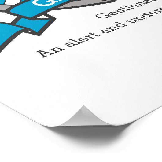 Gareth boys G name signifie poster en crête orange (Coin)