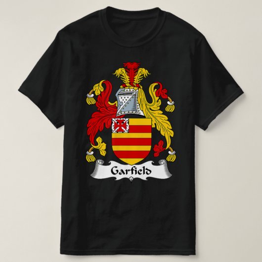 Garfield Coat of Arms - Family Crest T-shirt (Design voorkant)