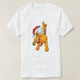Garfield enthusiastically celebrates Christmas T-shirt