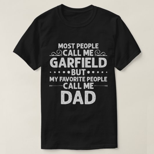 GARFIELD Gift Name Fun Father's Day Personalized M T-shirt (Design voorkant)