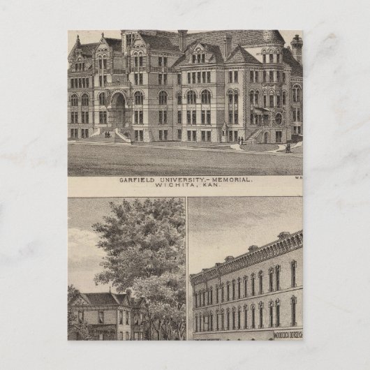 Garfield University, Kansas Briefkaart (Voorkant)