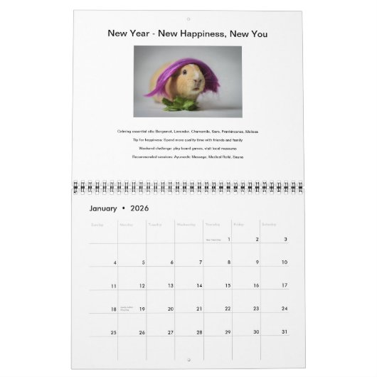 Garfunkel, de cavia, Wall Calendar 2015. Kalender (Jan 2026)