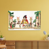 Gargantua bij zijn Little Supper, c.1800 Canvas Afdruk (Insitu (Woonkamer))