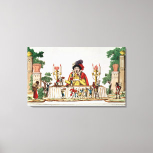 Gargantua bij zijn Little Supper, c.1800 Canvas Afdruk