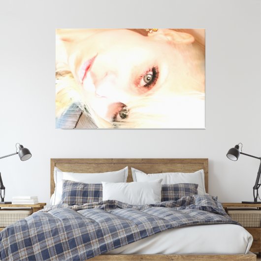 Gargantuan Gidget 60 inch x 40 inch Canvas Afdruk (Insitu (Slaapkamer))