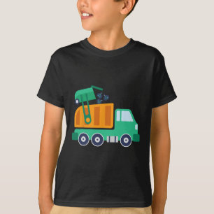 Garge Truck Waste Recyclen Trash Collector Earth D T-shirt