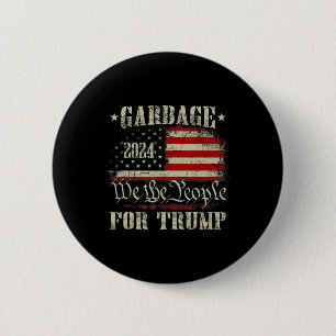 Garge Voor Trump 2024 Grappige Amerikaanse Vlag Ma Ronde Button 5,7 Cm