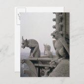 Gargouilles op de balustrade van Grande Briefkaart (Voorkant / Achterkant)