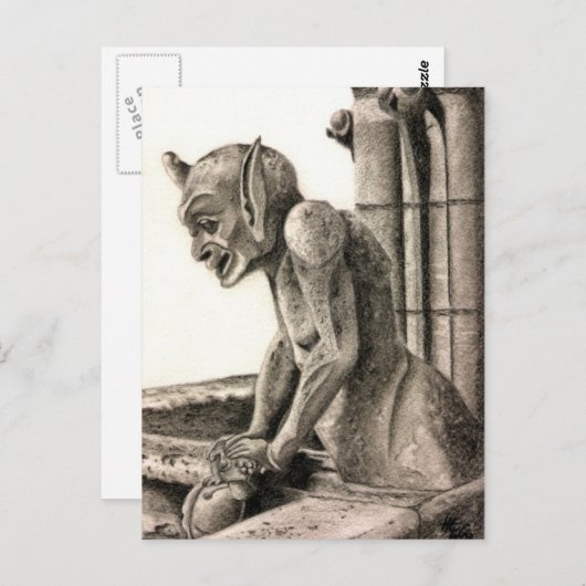 Gargoyle 2 briefkaart (Voorkant / Achterkant)
