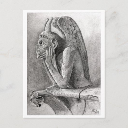 Gargoyle 3 briefkaart (Voorkant)