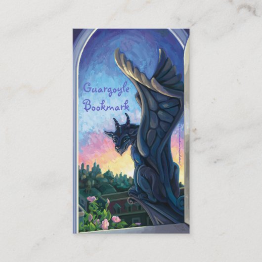 Gargoyle Art Book Mark Visitekaartje (Voorkant)