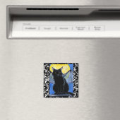 Gargoyle chat noir Aimant chaton Halloween (In Situ (Lave-vaisselle))