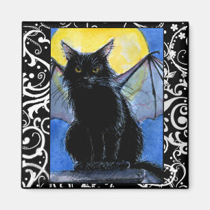 Gargoyle chat noir Aimant chaton Halloween