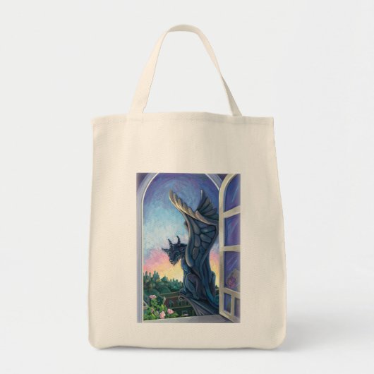 Gargoyle Guardian Tote Bag (Voorkant)