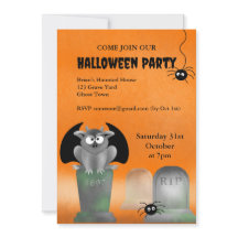 Gargoyle Halloween Party Uitnodiging