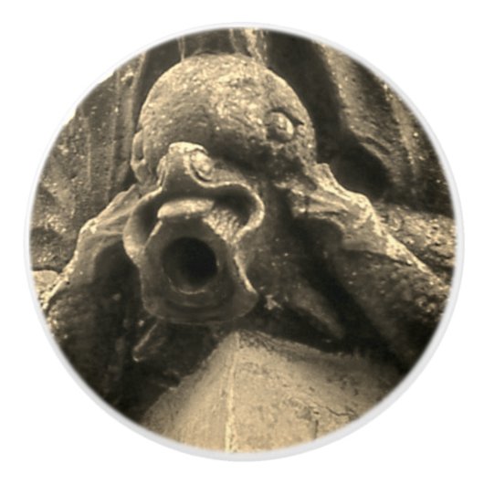 "Gargoyle" keramische Knob Knop (Voorkant)