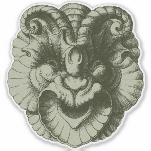 Gargoyle Masker 4 Sticker (Voorkant)
