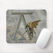 Gargoyle Monogram A Muismat (Met muis)