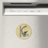 Gargoyle Monogram K Magneet (Insitu (Vaatwasser))