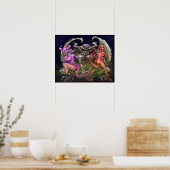 Gargoyle n Dark Fae Poster (Keuken)