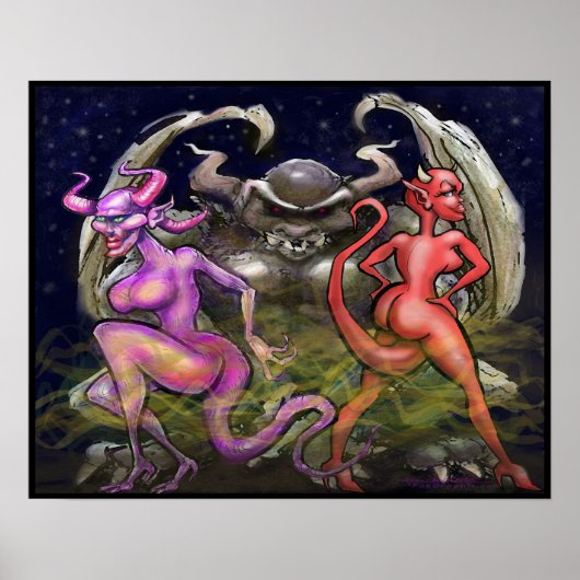 Gargoyle n Dark Fae Poster (Voorkant)